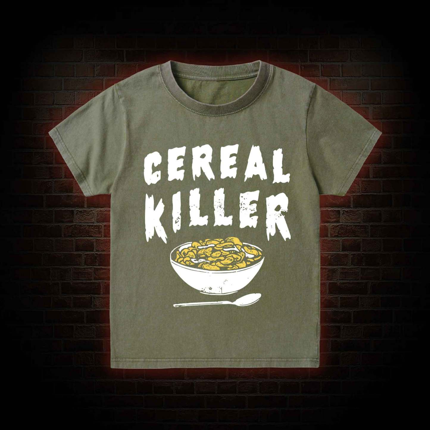 Cereal Killer Kid Washed T-Shirt