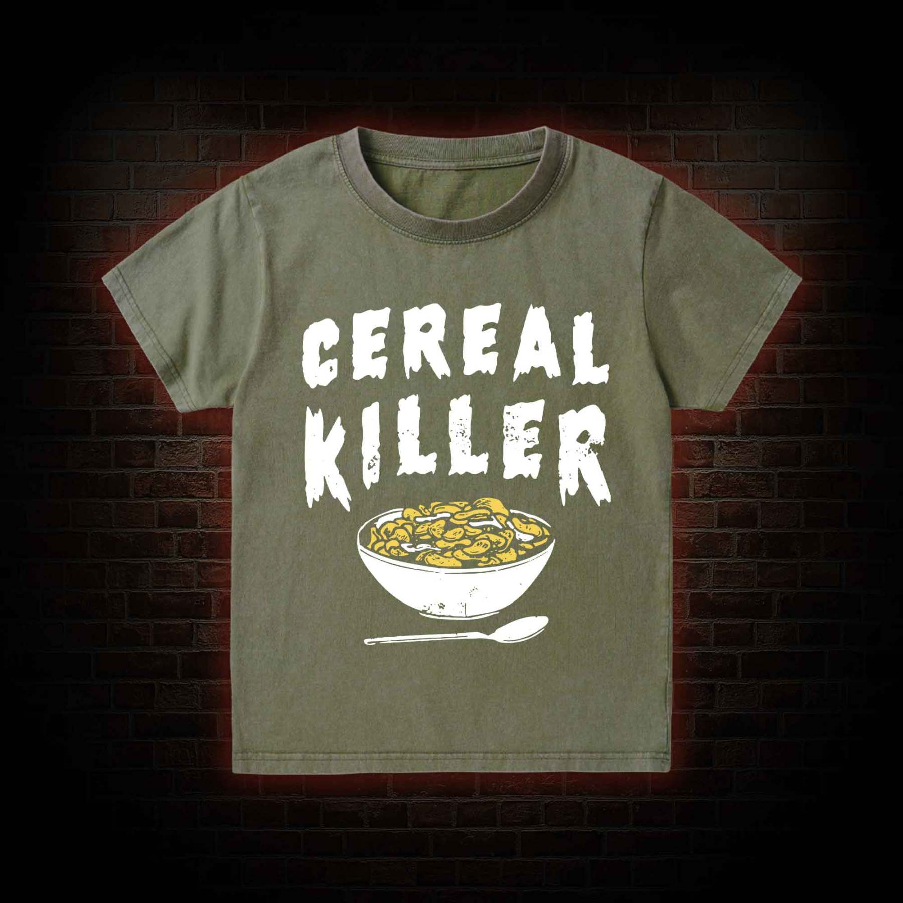 Cereal Killer Kid Washed T-Shirt