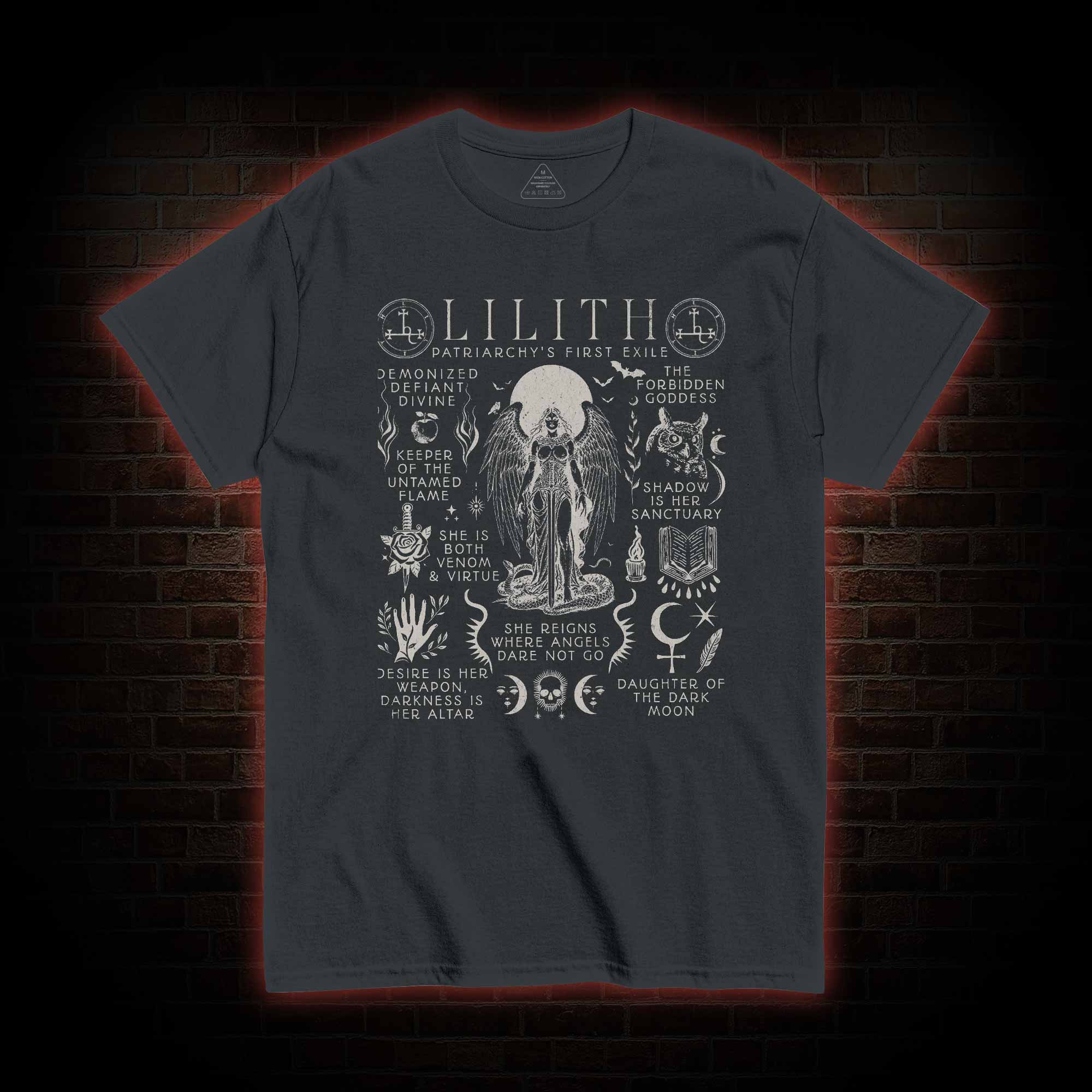 She Rules Over the Lands Where Angels Dare not Tread T-shirt