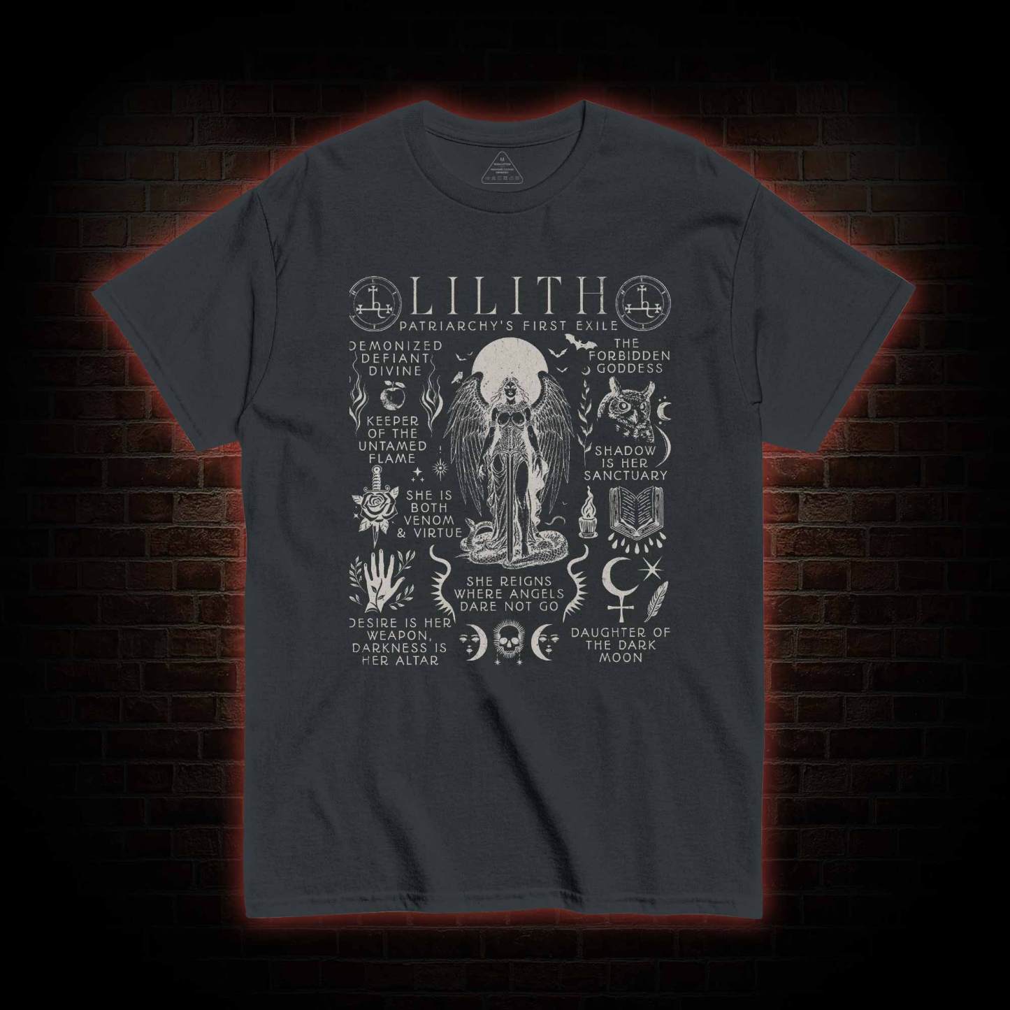 She Rules Over the Lands Where Angels Dare not Tread T-shirt