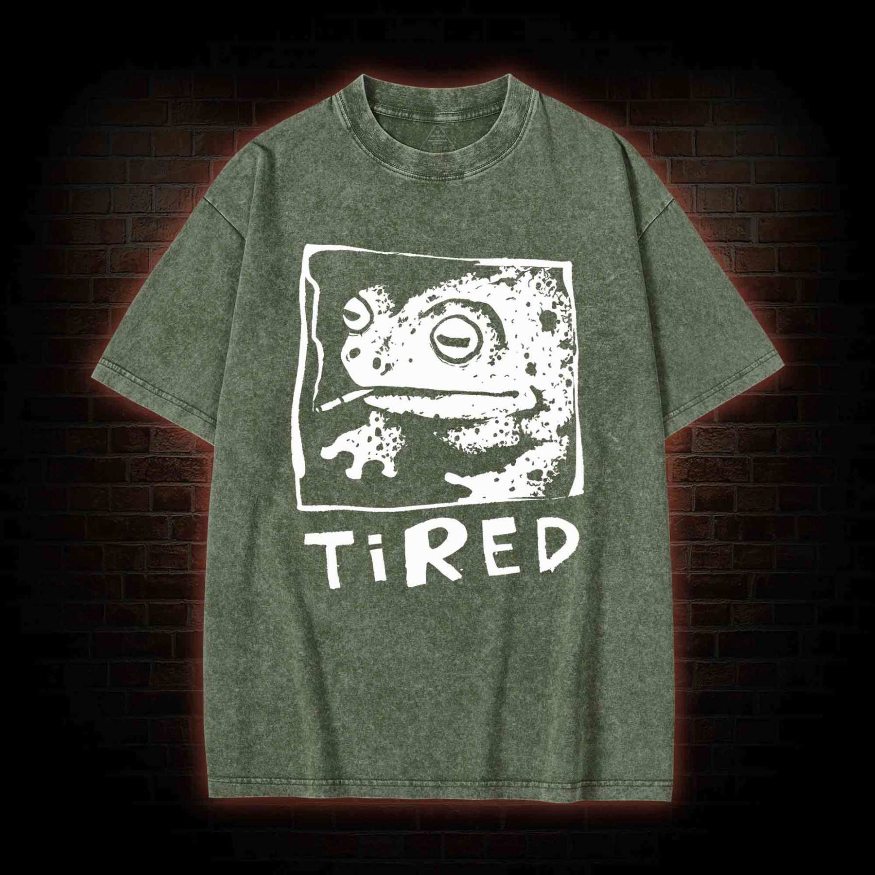 Tired Frog Washed T-shirt