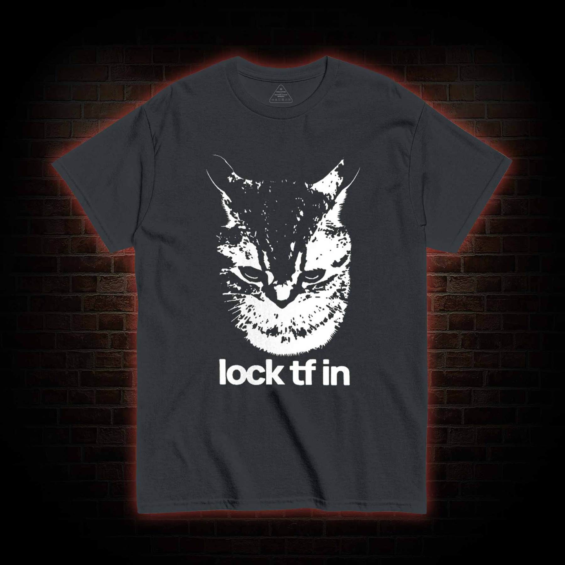 Lock TF in Cat T-shirt