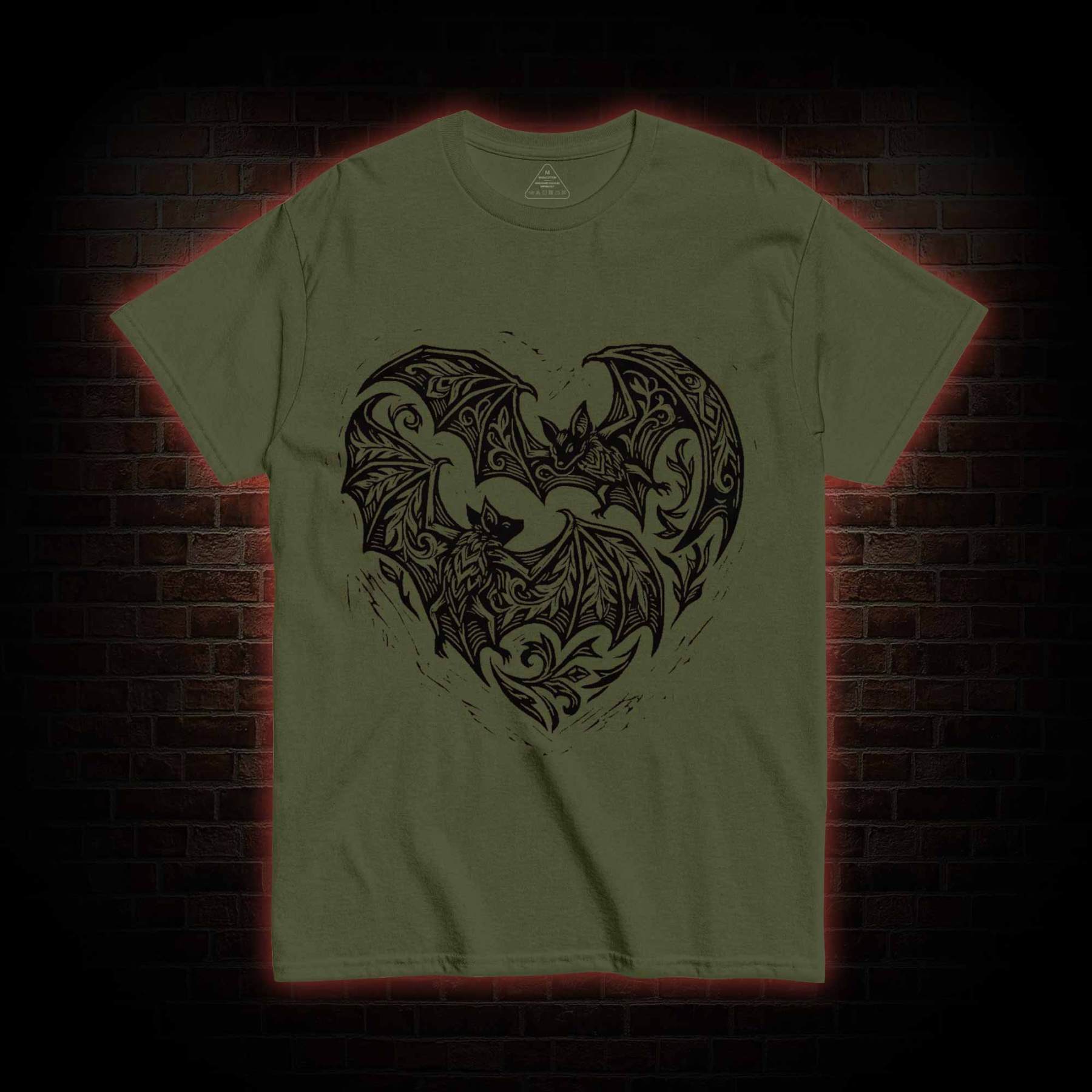 Vampire Bat Heart T-shirt