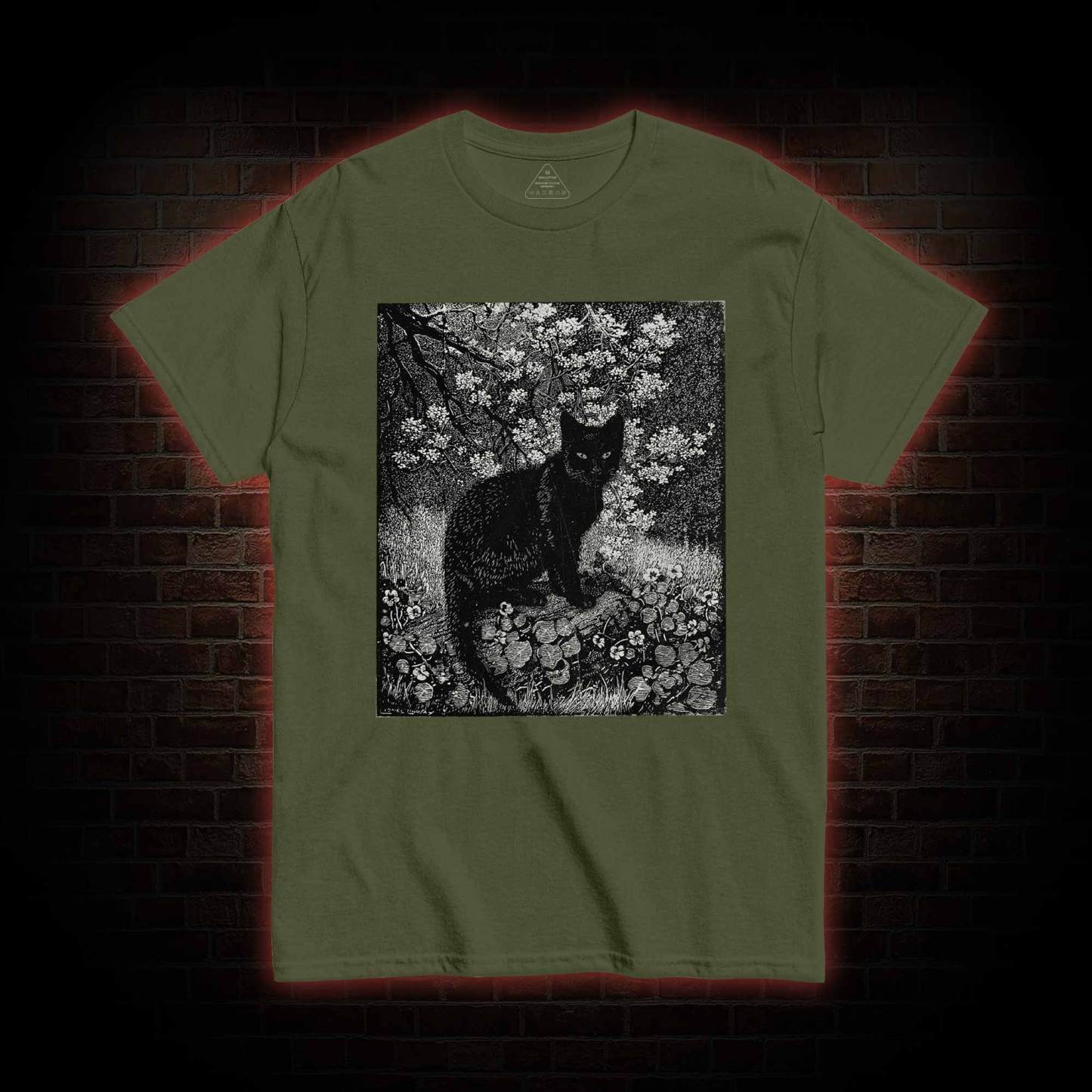Vintage Black Cat T-shirt