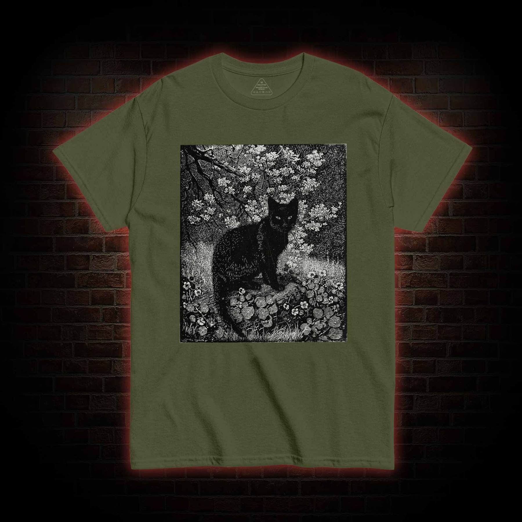 Vintage Black Cat T-shirt