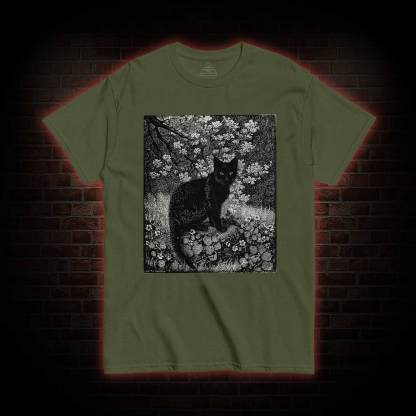 Vintage Black Cat T-shirt