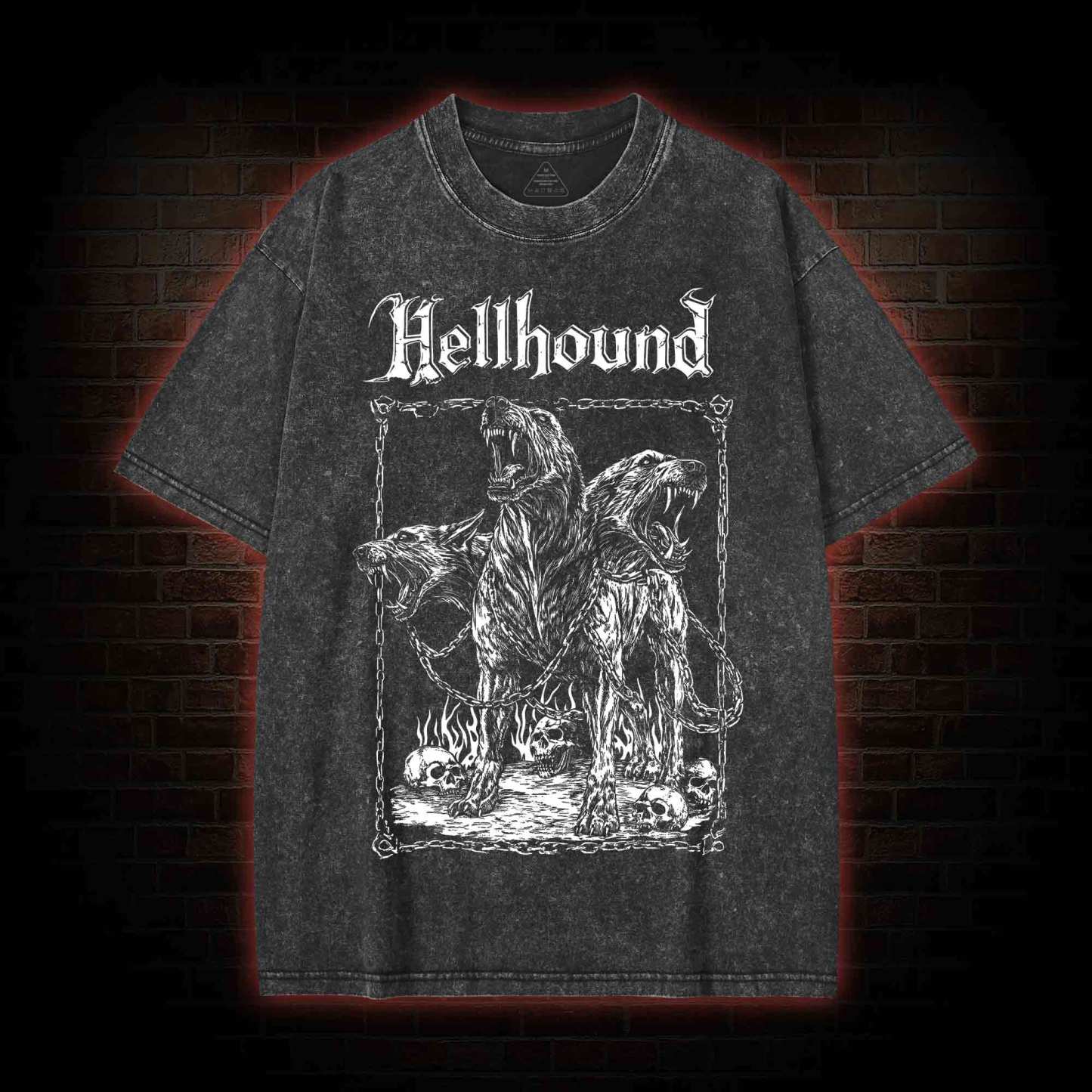 Hell Hound Cerberus Washed T-shirt