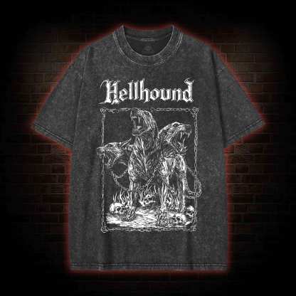 Hell Hound Cerberus Washed T-shirt
