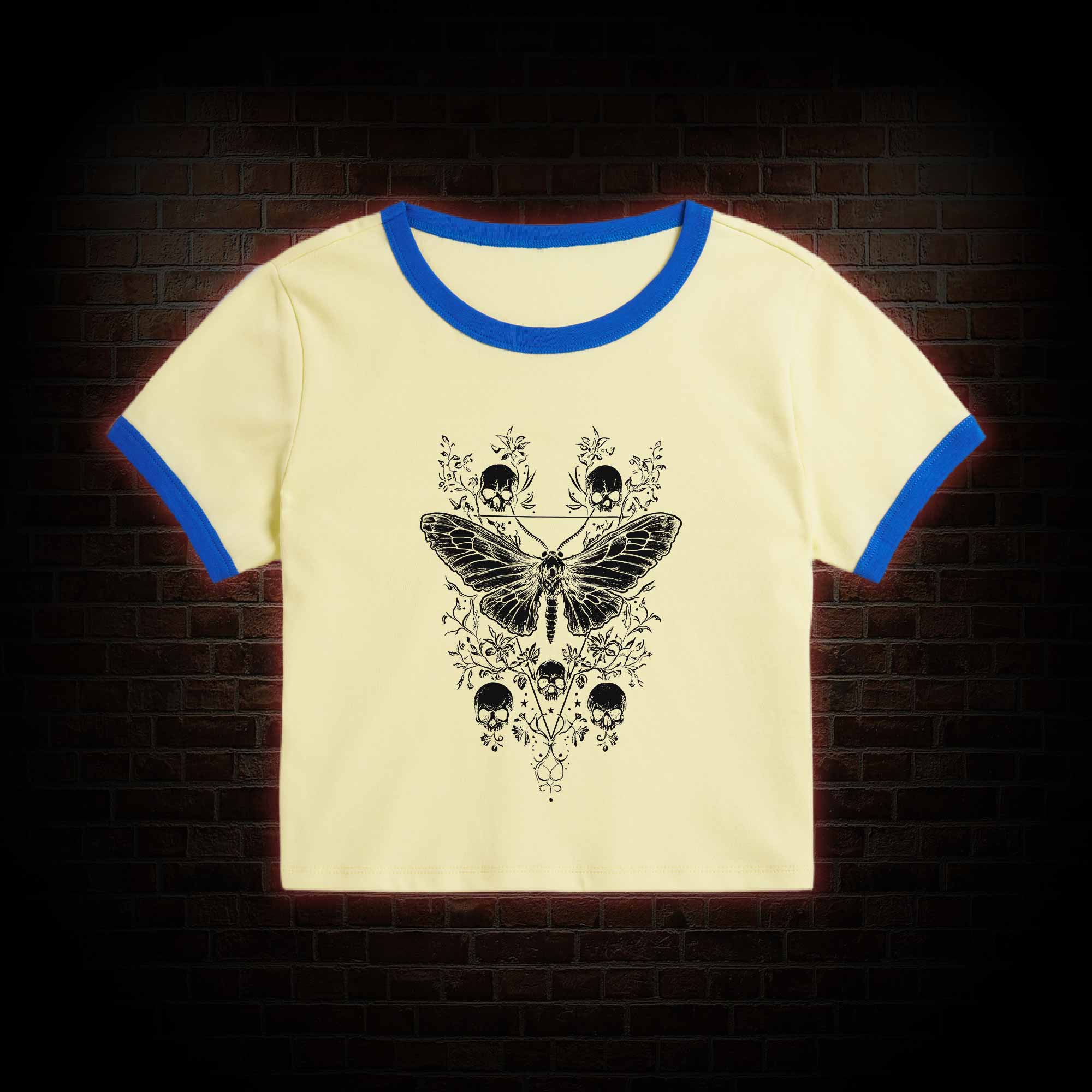 Skull Moth Baby Tee