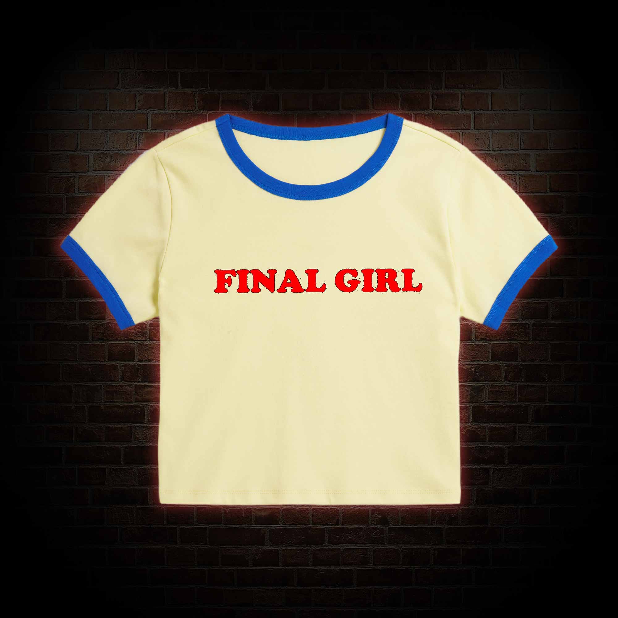 Horror Final Girl Baby Tee