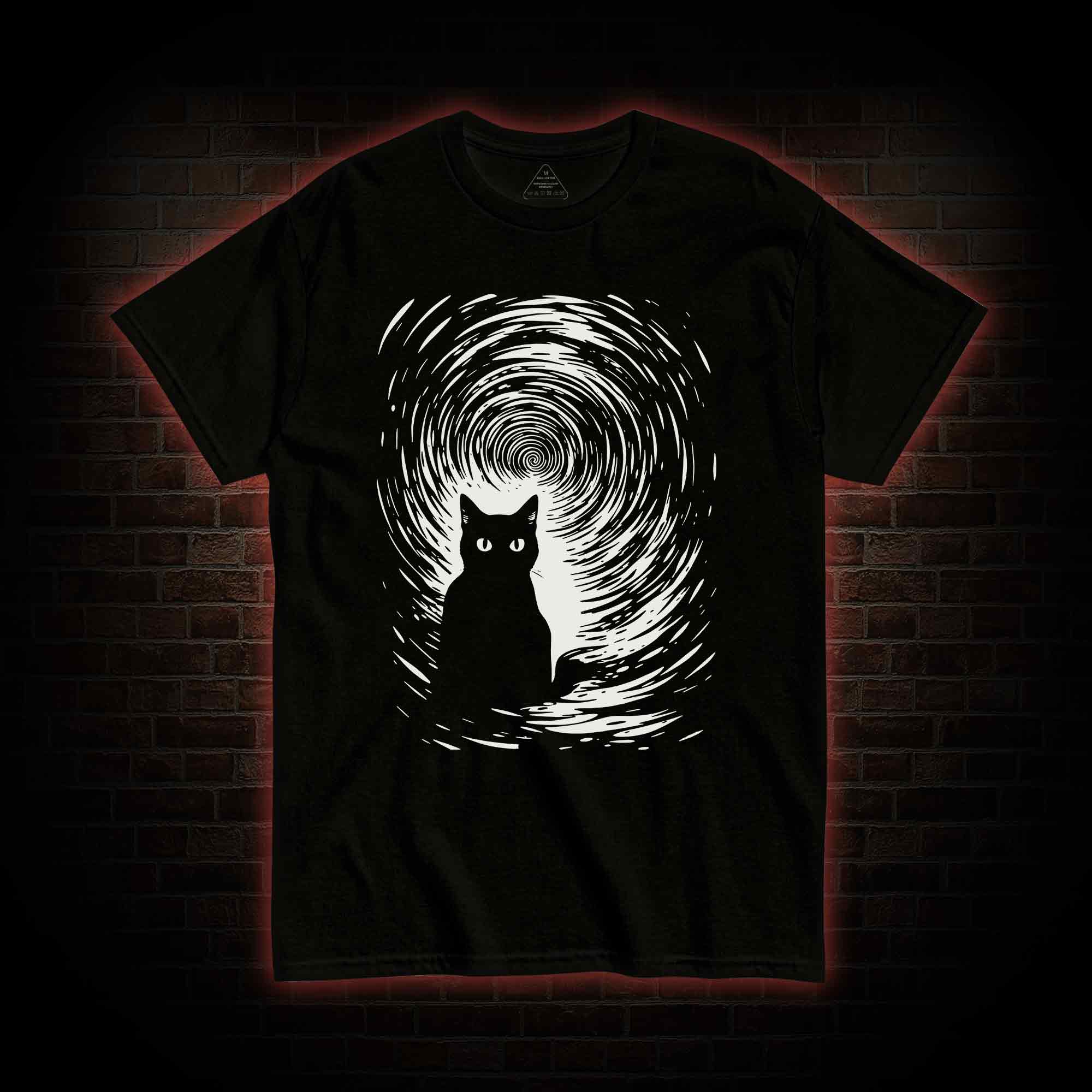 Retro Black Cat T-shirt