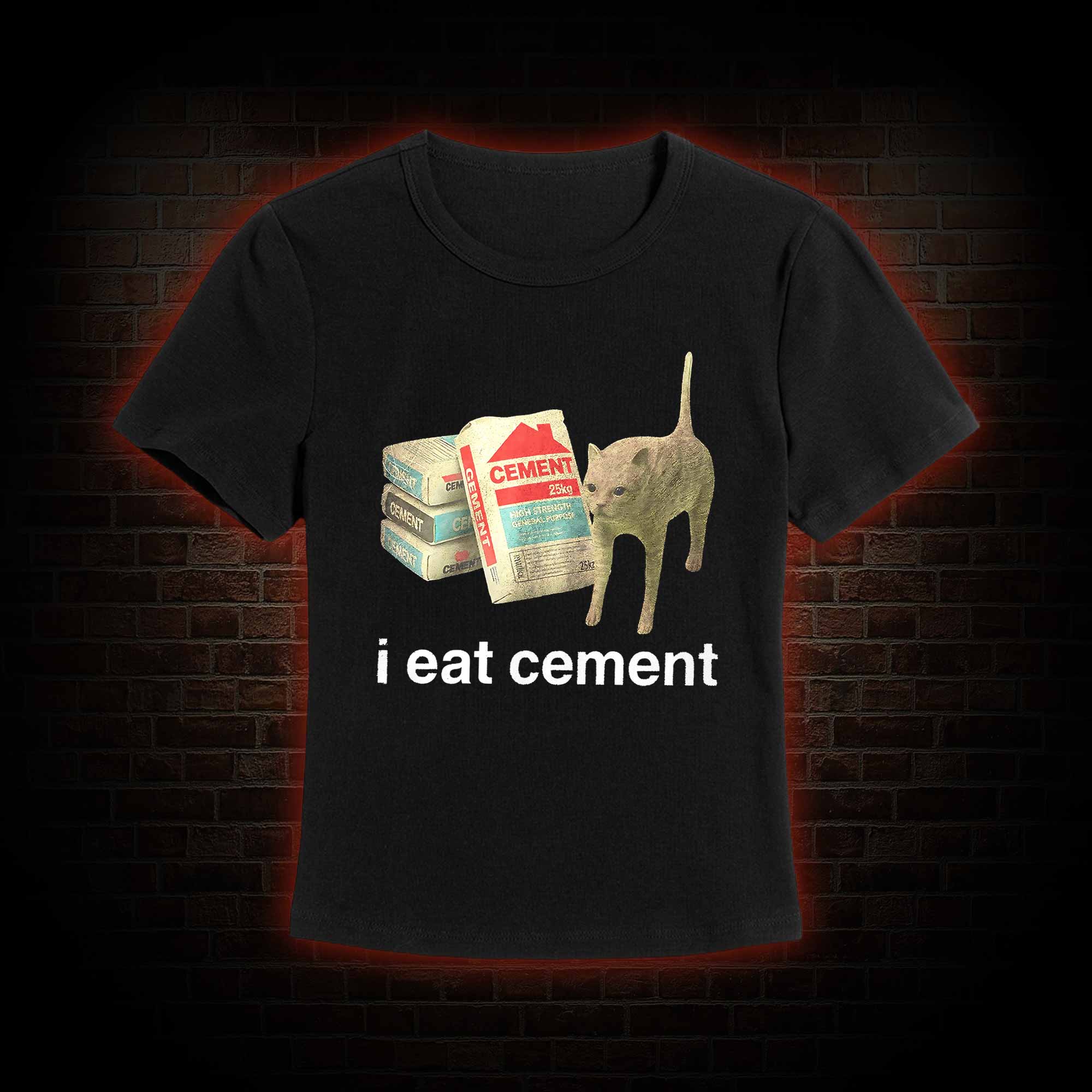 I Eat Cement Slim Fit T-Shirt