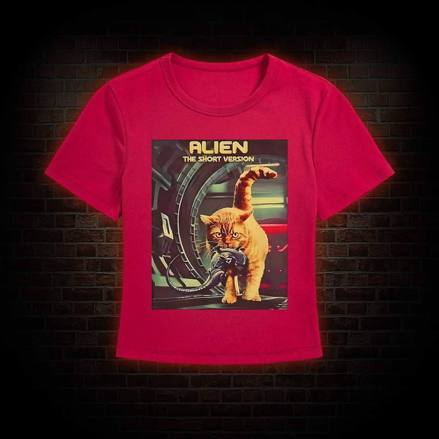 Alien Cat Slim Fit T-Shirt