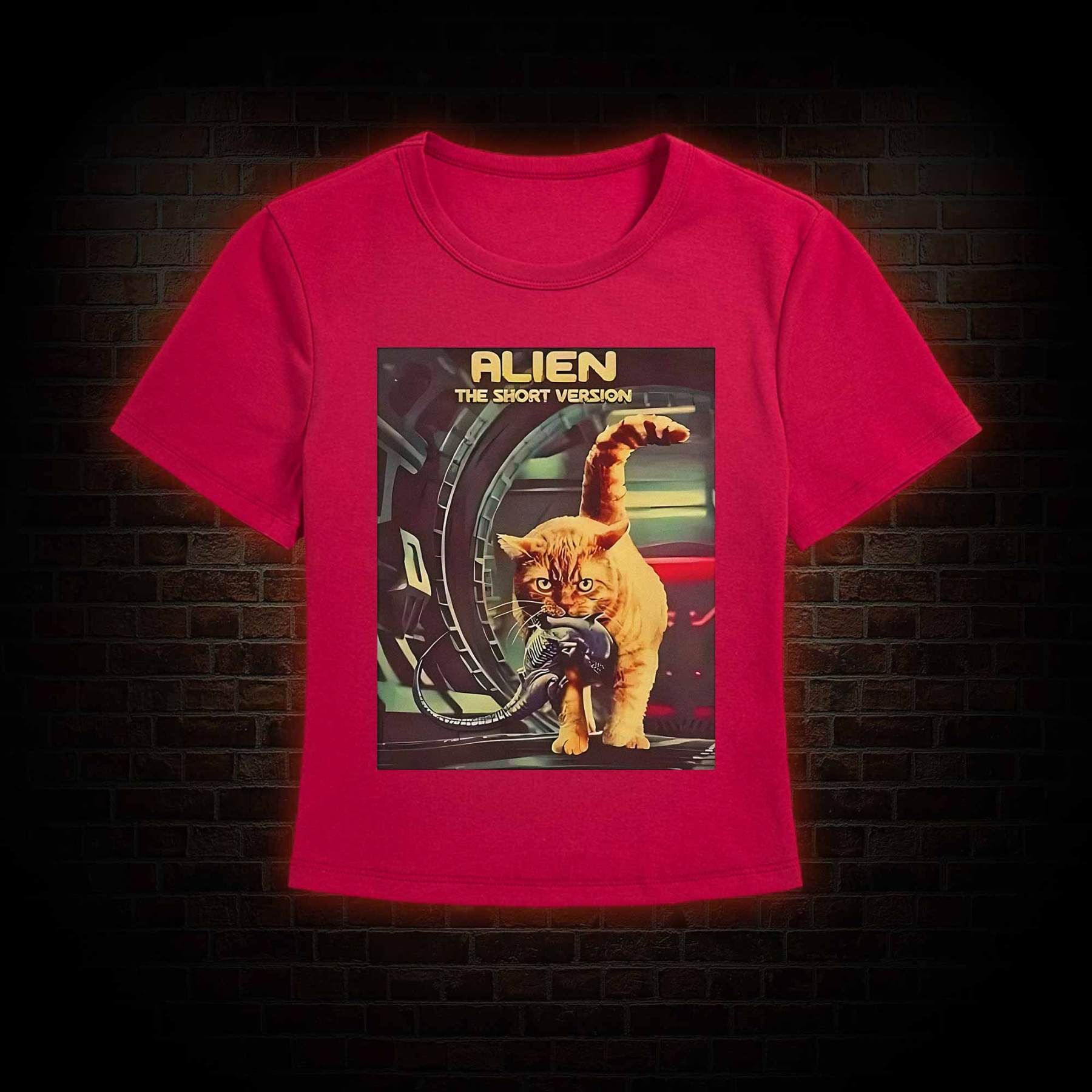 Alien Cat Slim Fit T-Shirt