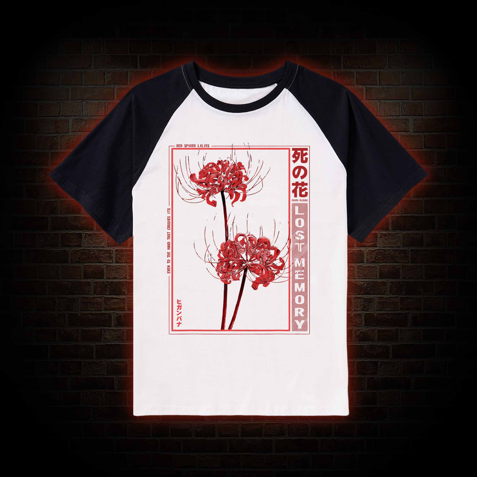 Red Spider Lily Raglan T-shirt