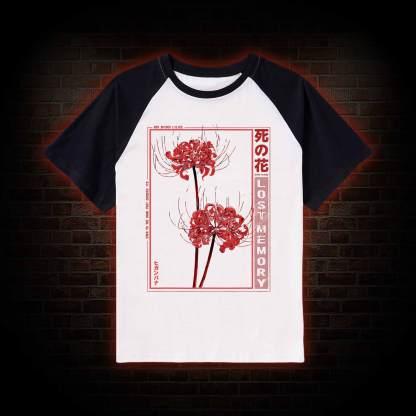 Red Spider Lily Raglan T-shirt