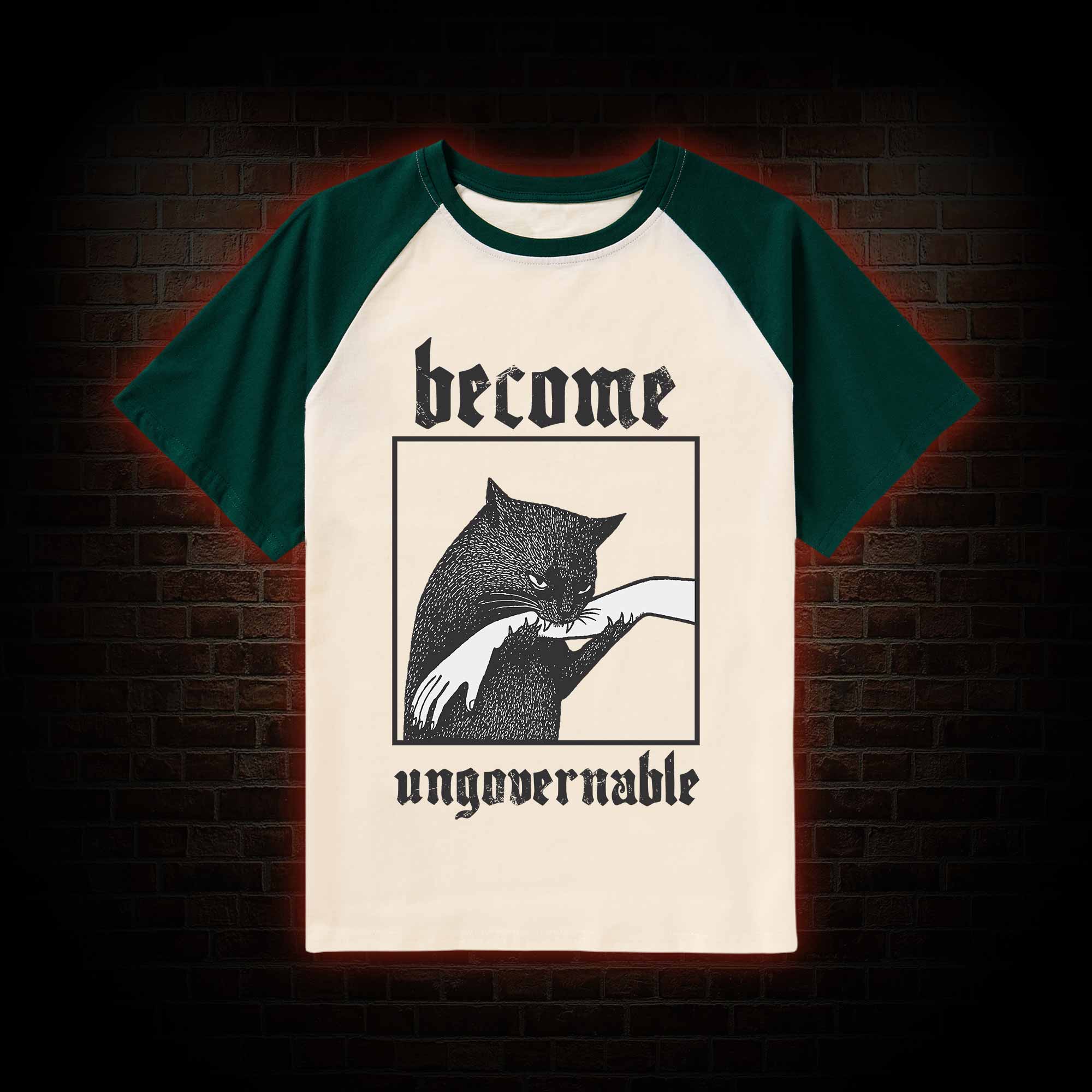 Silly Cats Raglan T-shirt