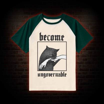 Silly Cats Raglan T-shirt