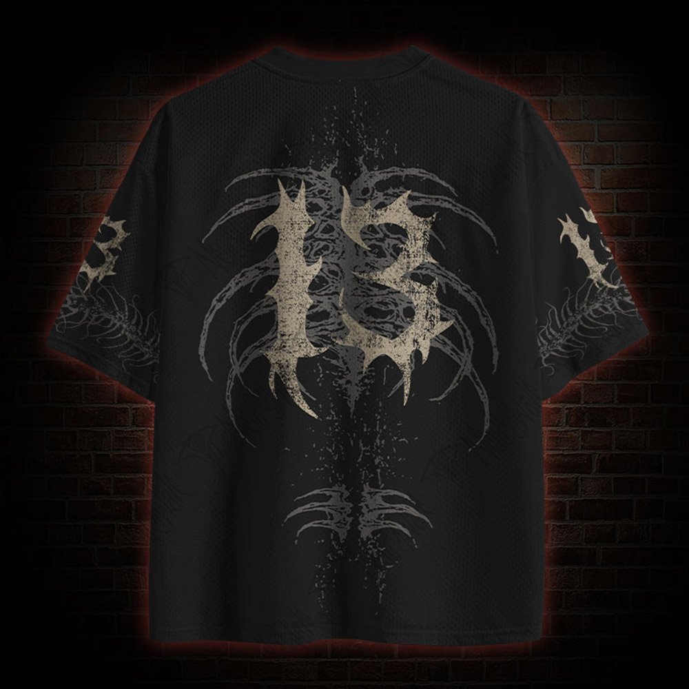Double Skull Mesh Jersey