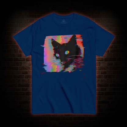 Psychedelic Weirdcore Cat T-shirt