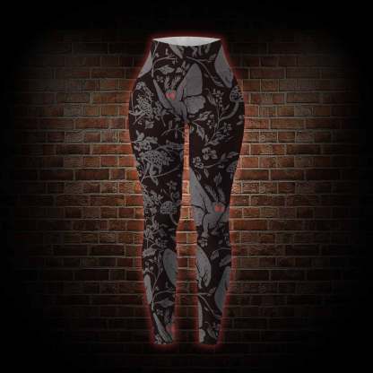 Mothman in the Jungle Women's Tight-Fitting Pants
