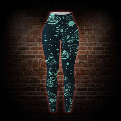 Outer Space Women's Tight-Fitting Pants