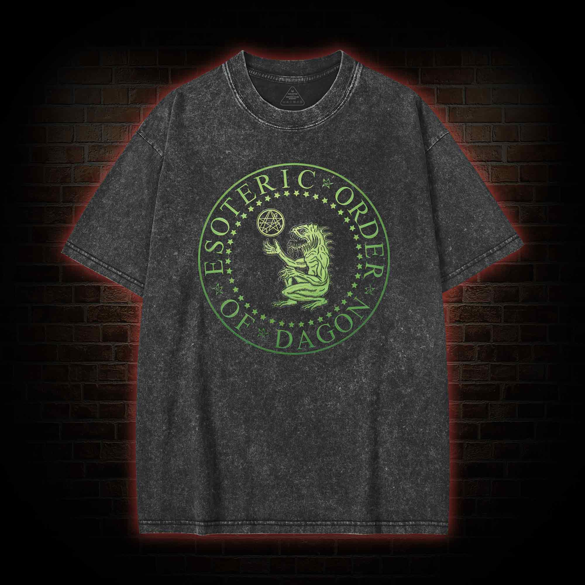 Esoteric Order of Dagon Cthulhu Washed T-shirt