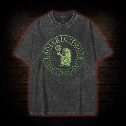 Esoteric Order of Dagon Cthulhu Washed T-shirt