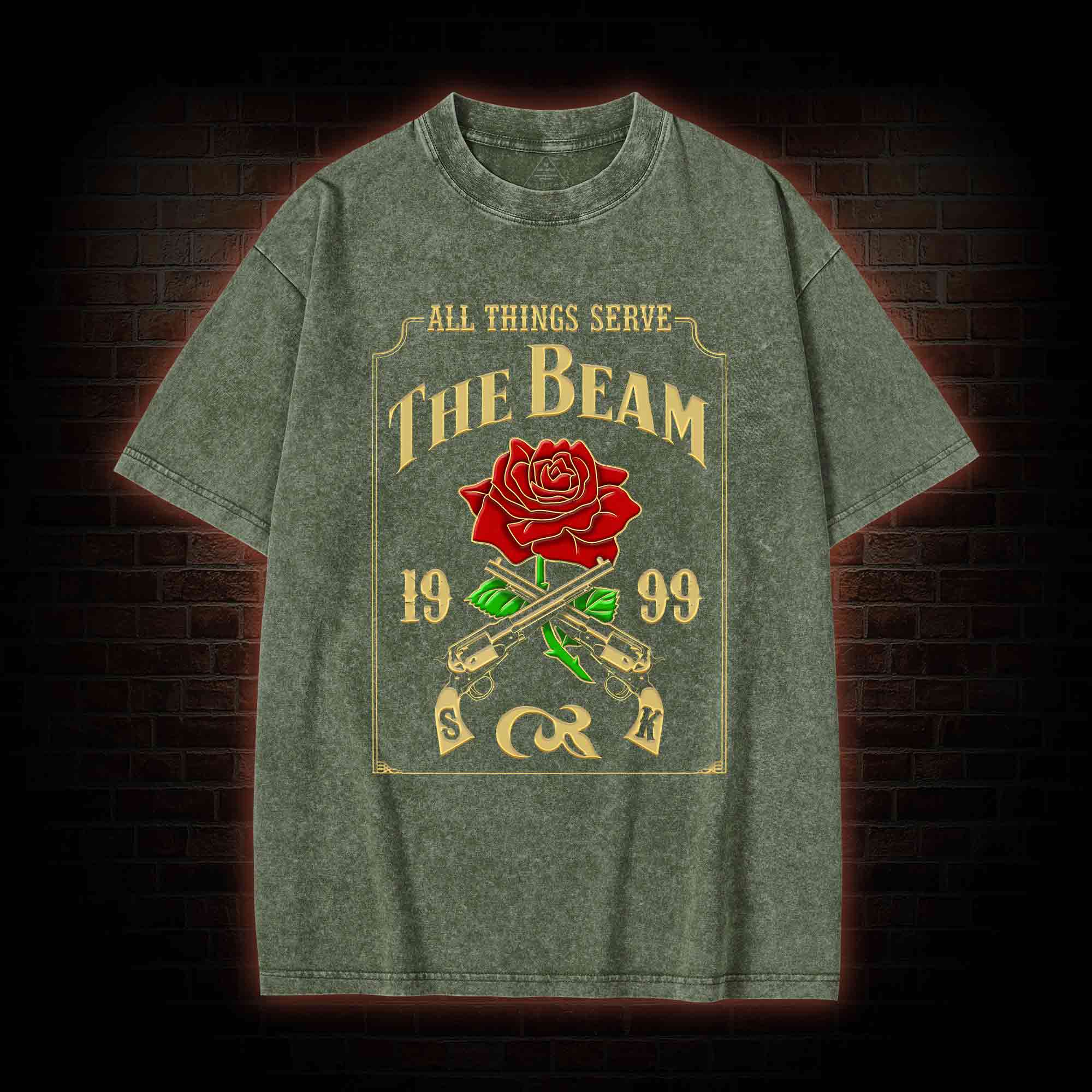 All Things Serve the Beam Washed T-shirt