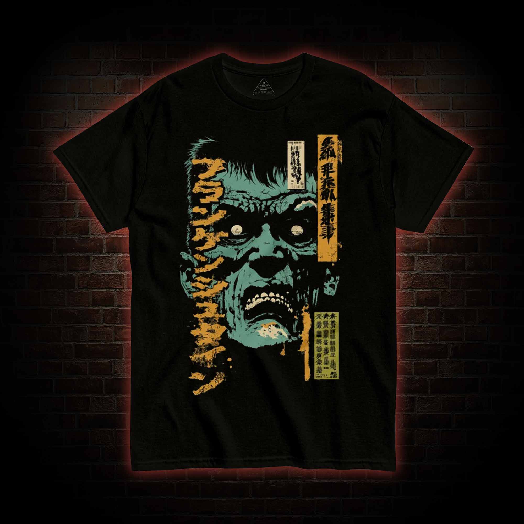 Frankenstein Retro Manga Monster T-shirt