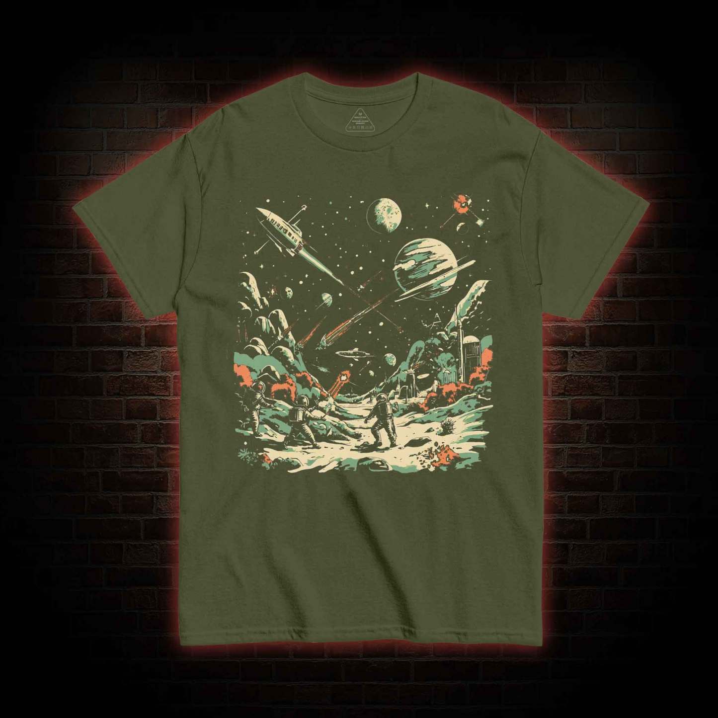 Space Battle Vintage T-shirt