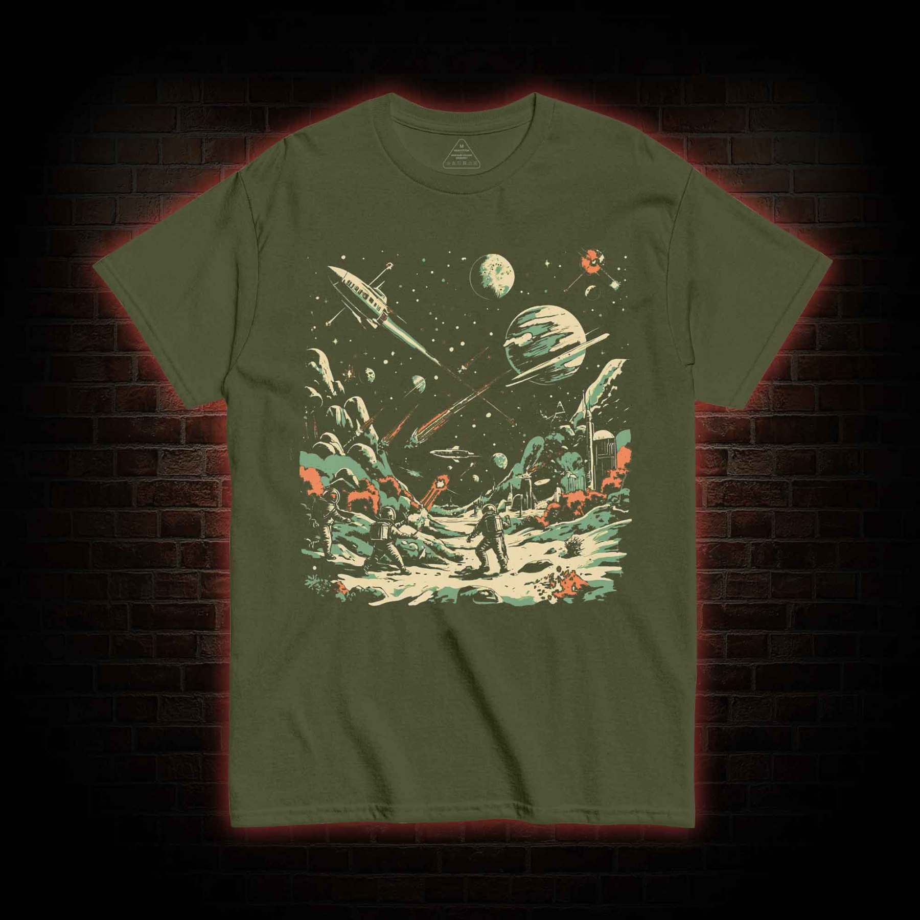 Space Battle Vintage T-shirt