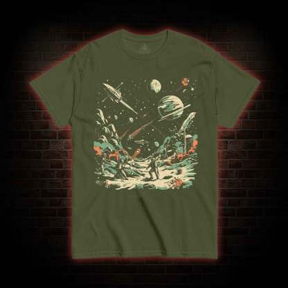 Space Battle Vintage T-shirt