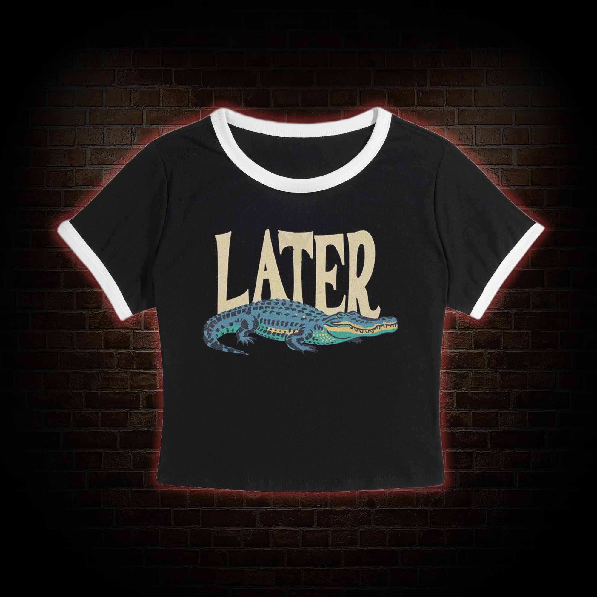 Later Slim Crop T-Shirts