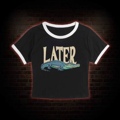 Later Slim Crop T-Shirts