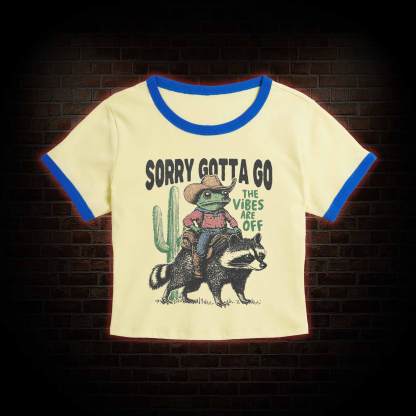 Cowboy Frog Riding Raccoon Baby Tee