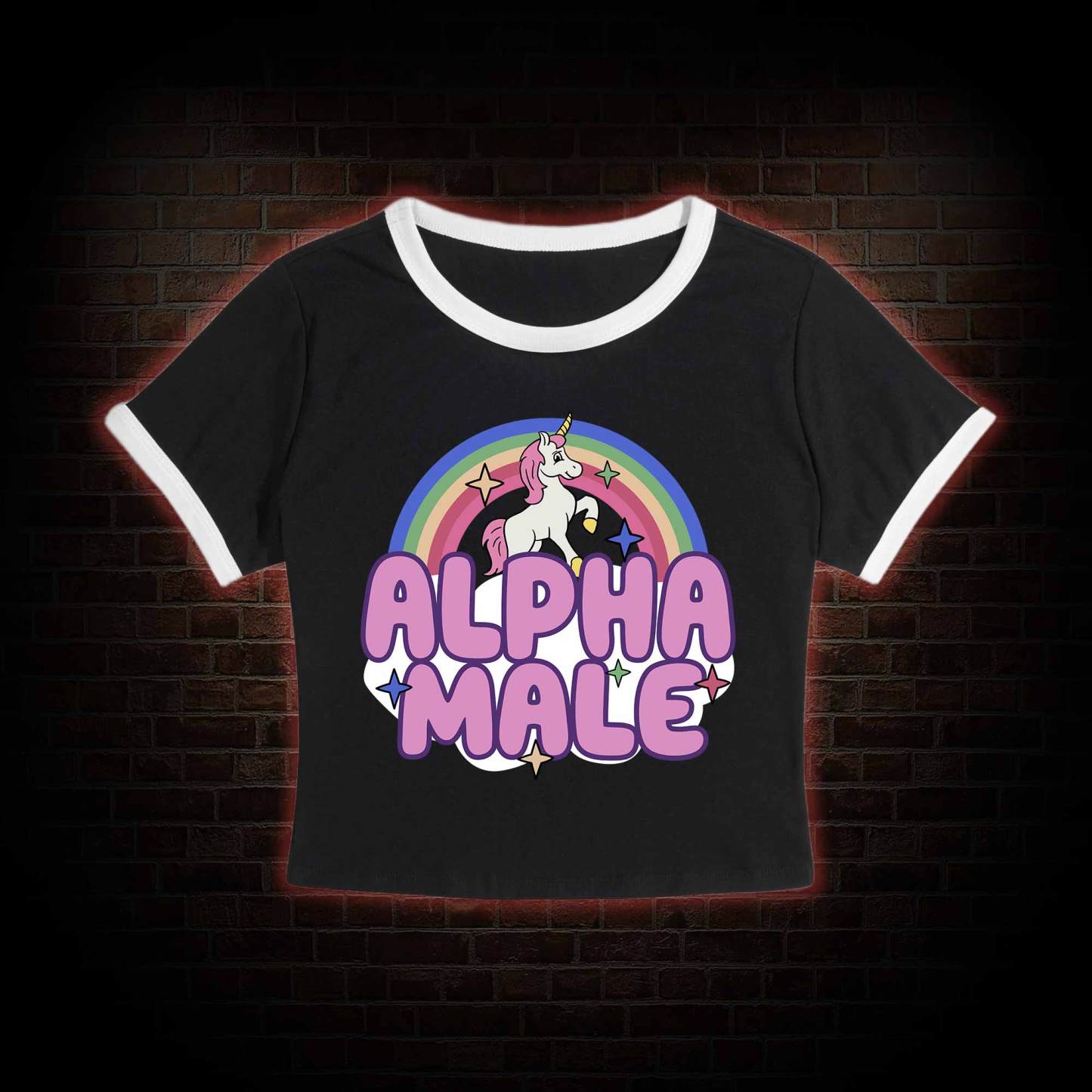 Alpha Male Slim Crop T-Shirts