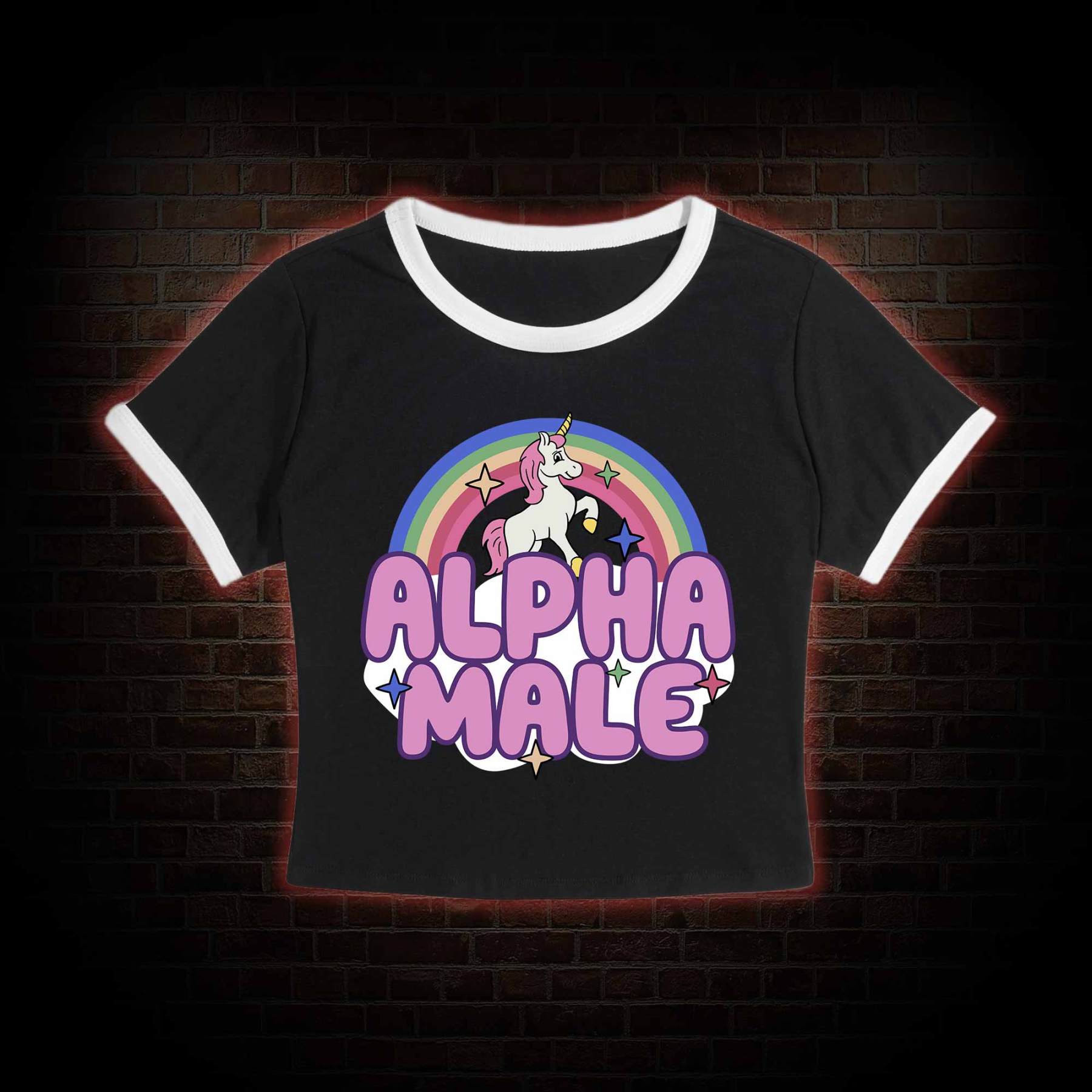 Alpha Male Slim Crop T-Shirts