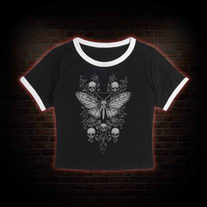 Skull Moth Baby Tee