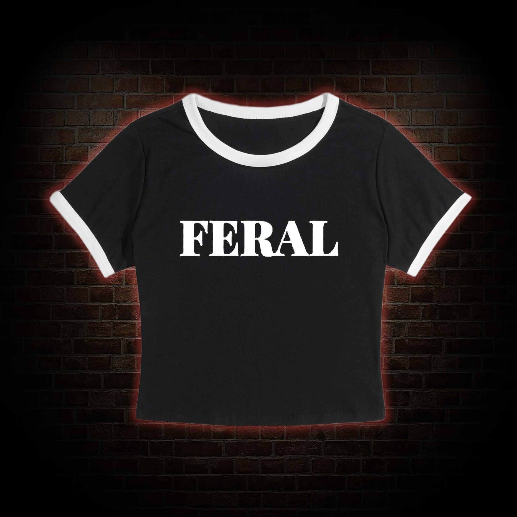 Feral Slim Crop T-Shirts