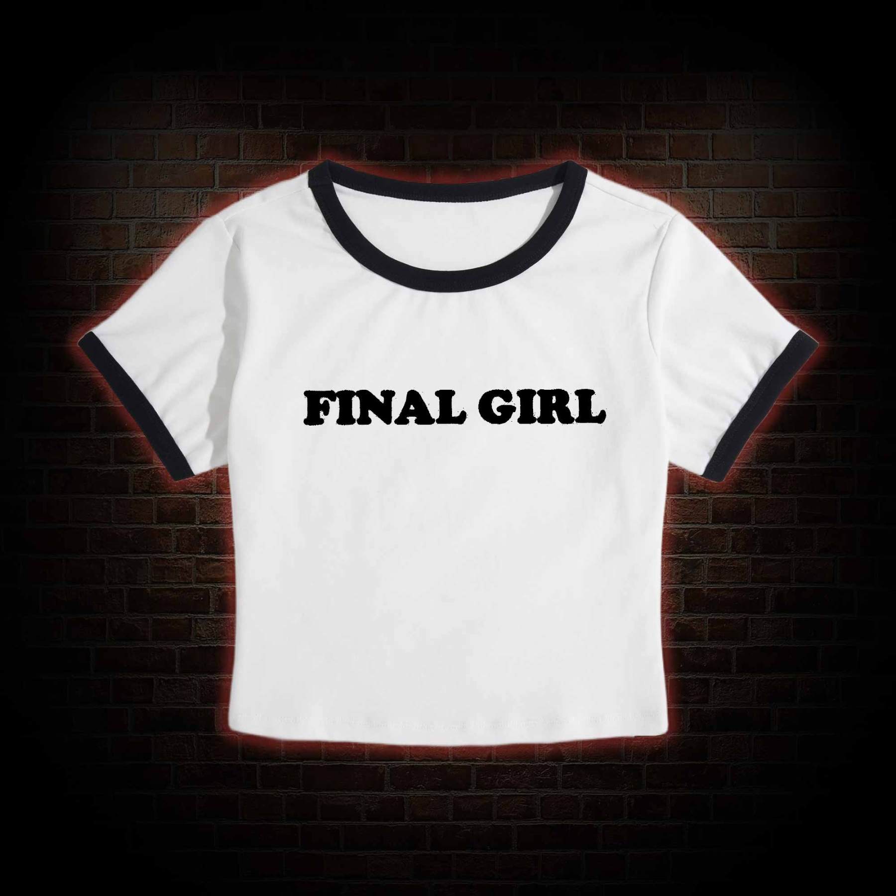 Horror Final Girl Baby Tee