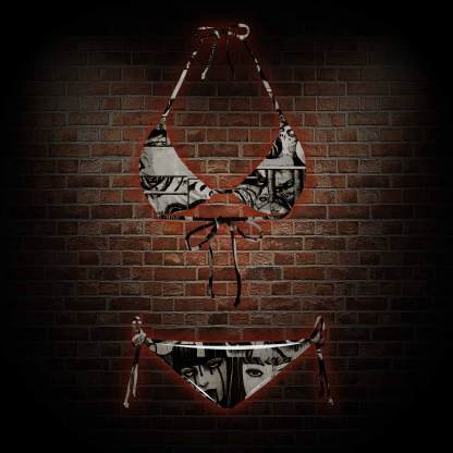 Eyes of Horrors Women's Adjustable Tie-Strap Bikini