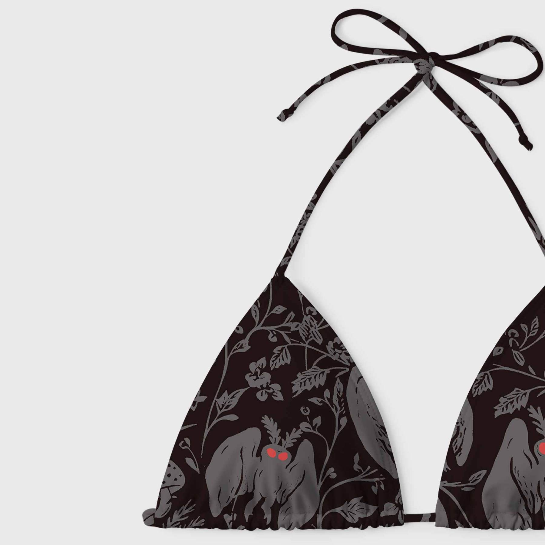 Mothman in the Jungle Women's Adjustable Tie-Strap Bikini