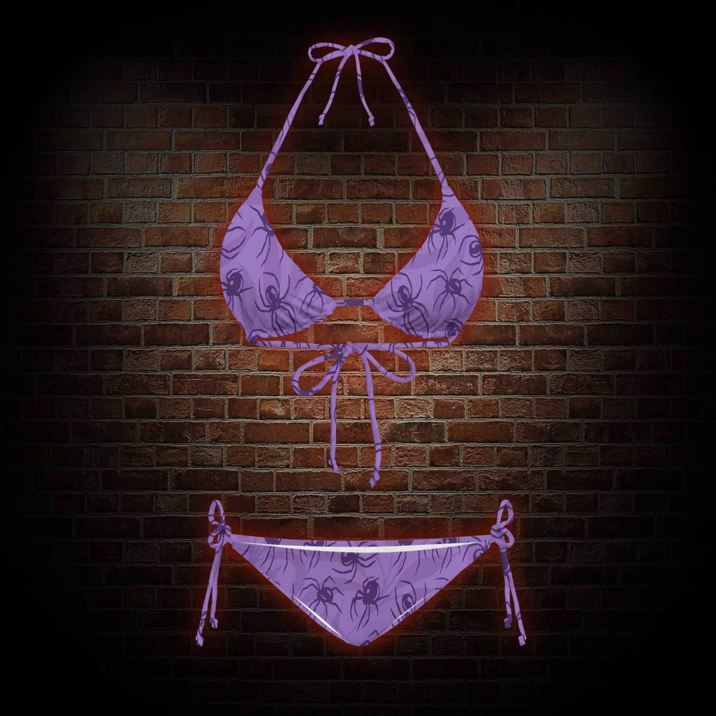 Spiders Women's Adjustable Tie-Strap Bikini