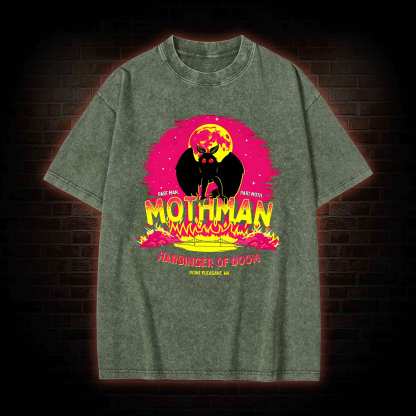 Mothman Harbinger of Doom Washed T-shirt
