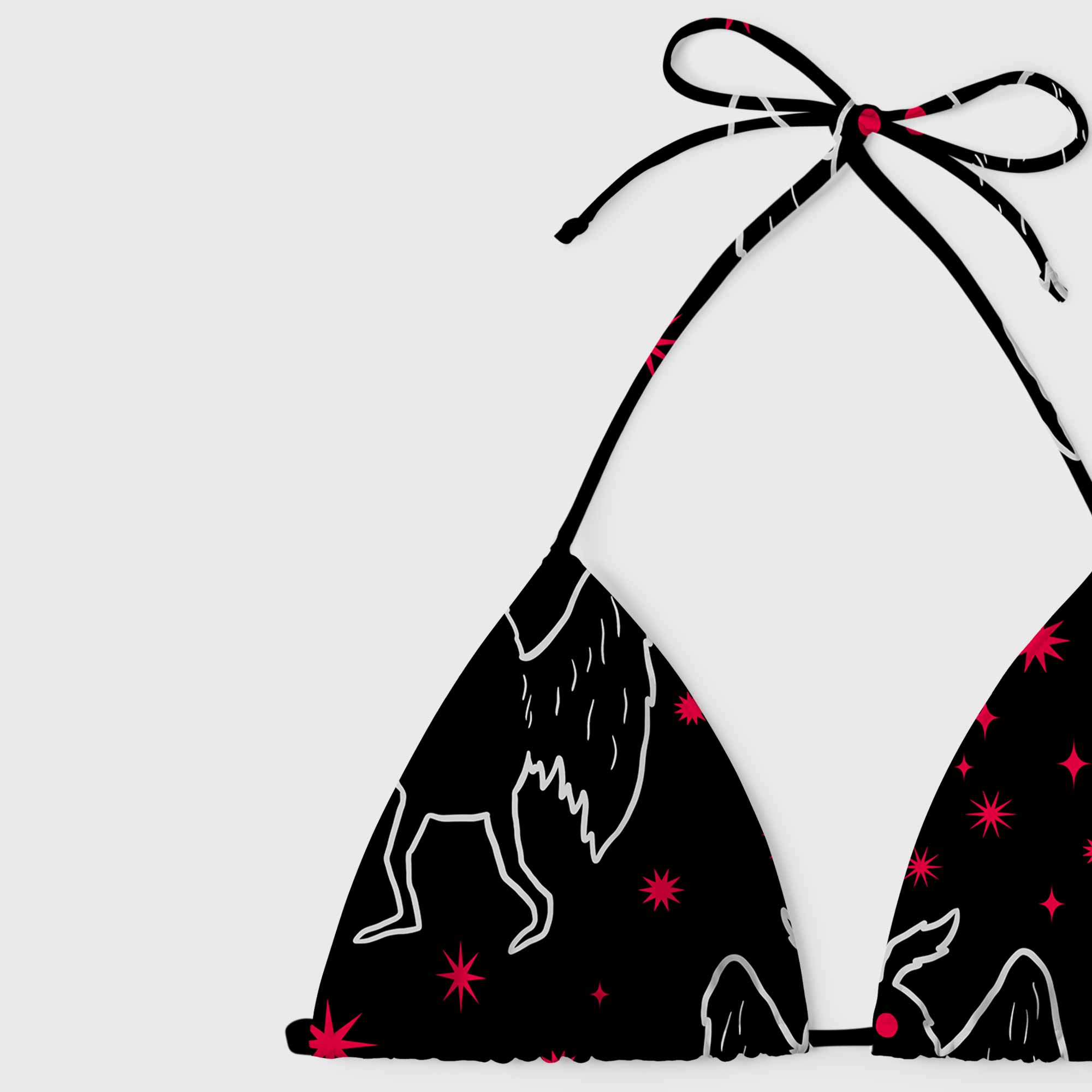 Mothman Night Women's Adjustable Tie-Strap Bikini