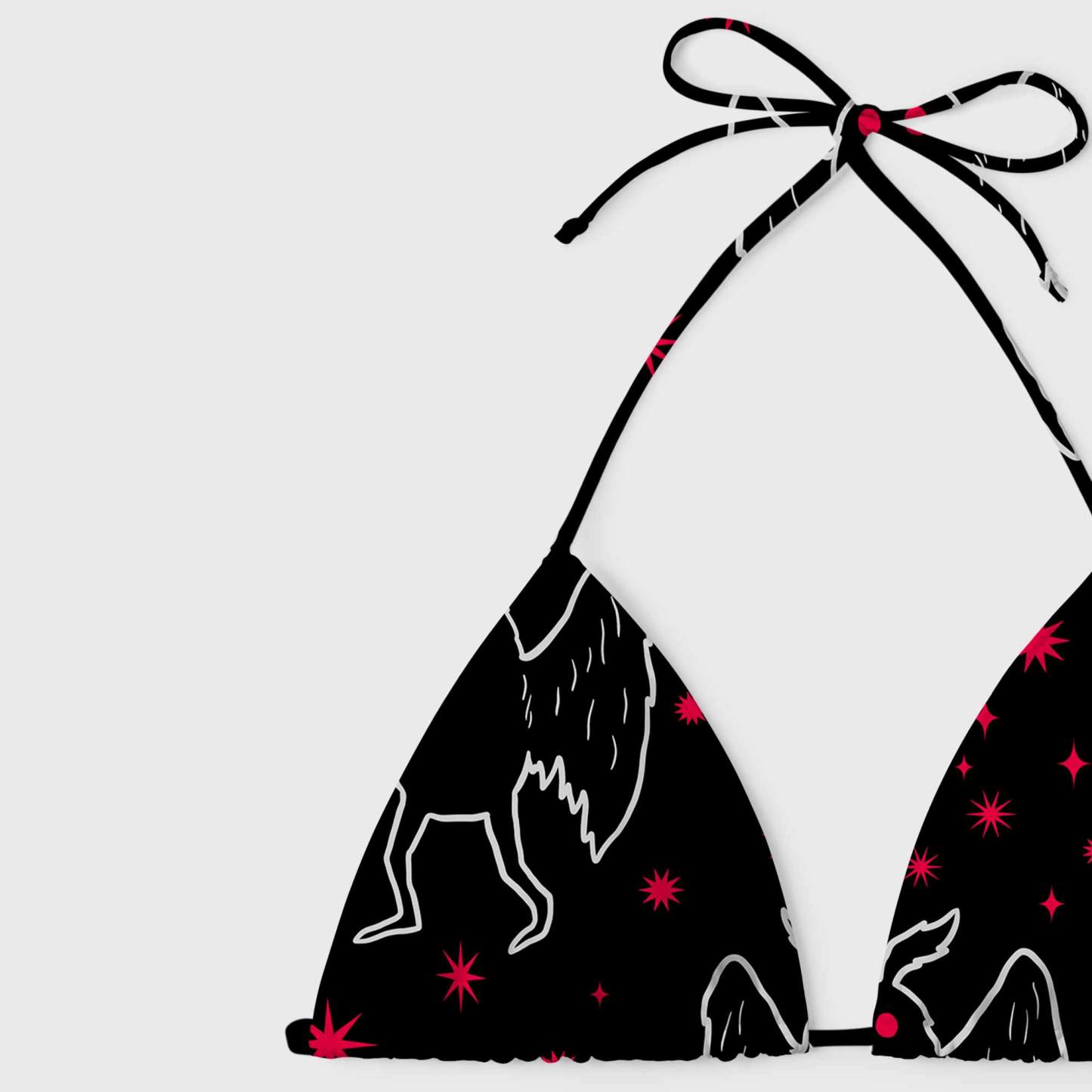 Mothman Night Women's Adjustable Tie-Strap Bikini