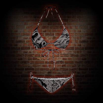 Cthulhu Mythos Women's Adjustable Tie-Strap Bikini