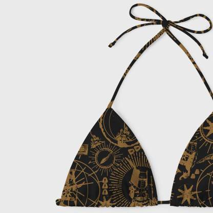 Retro Praise the Sun Women's Adjustable Tie-Strap Bikini