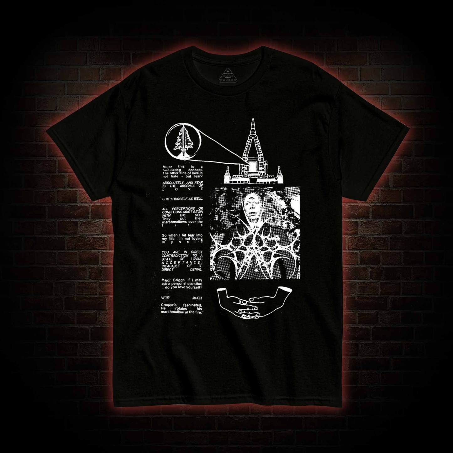 He Rotates His Marshmallow in the Fire T-shirt